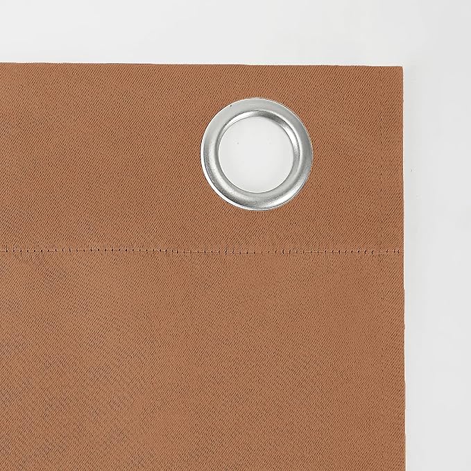 Sun Zero Easton Energy Saving Blackout Grommet Curtain Panel, Sunbaked Brown - Image 5