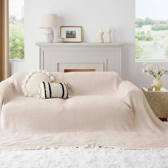 Bedsure Gentlesoft 100% Cotton Big Blanket Oversized King - Image 4