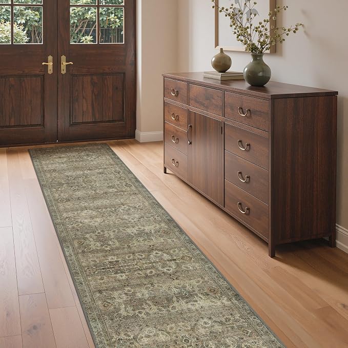 GENIMO 2x5 Runner Rugs for Hallway, Machine Washable Non Slip Vintage Rugs by GENIMO