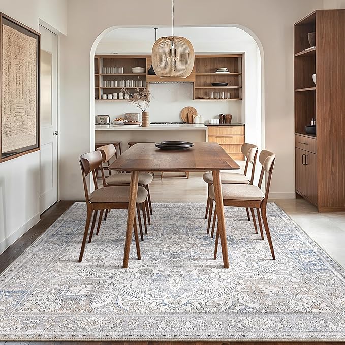 GENIMO 6x9 Area Rugs for Living Room, Machine Washable Rug, Non Slip Indoor - Image 4