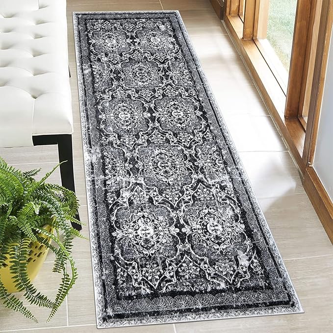 Vaukki Hallway Runner Rug, Vintage Shaggy Soft Laundry Rug, Non Slip Mat by Vaukki