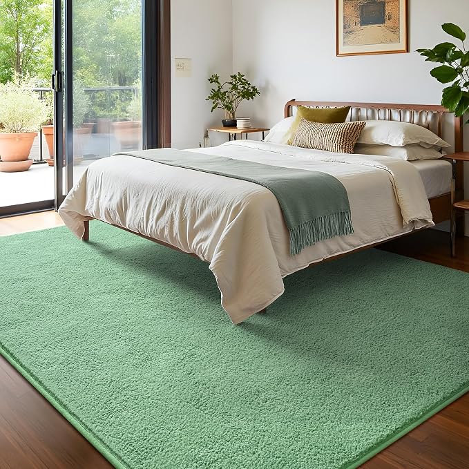 Keeko 4x6 Sage Green Area Rugs for Bedroom, Soft Modern Living Room Rug Indoor - Image 5