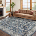 GarveeHome Area Rug 8x10 Washable Living Room Rug Non Slip Distressed Floor by GarveeHome