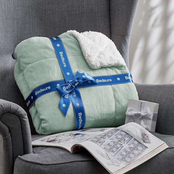 Bedsure GentleSoft Sherpa Fleece Blanket Queen Size - Image 8
