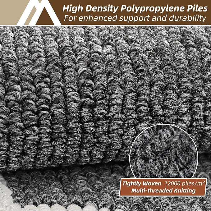 COSY HOMEER Kitchen Rugs Non-Slip 20x30/20x48 Inch Thick Polypropylene Standing - Image 2