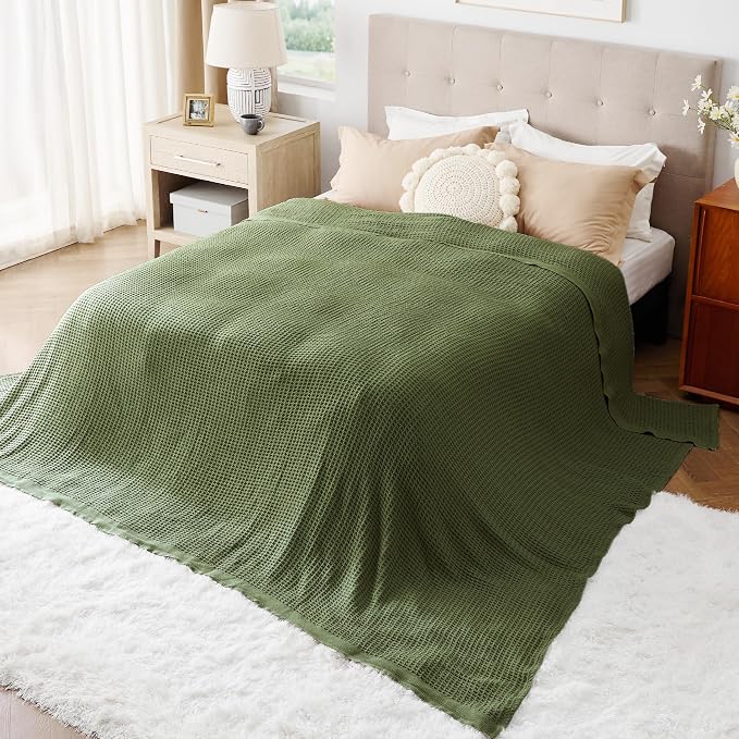 Bedsure Gentlesoft 100% Cotton Big Blanket Oversized King - Image 4