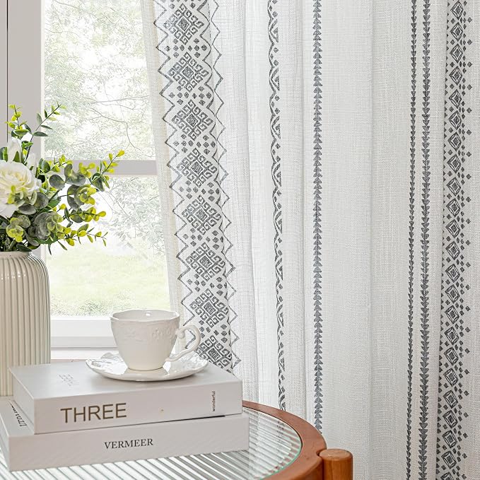 MEETSKY Boho Curtains 84 Inches Long - Image 3