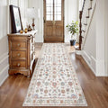 Tangsoo Runner Rug Hallway 2.6x8 Washable Carpet Runner Boho Vintage Floral by Tangsoo