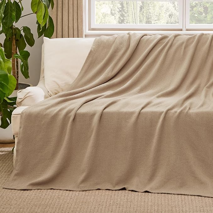 Bedsure GentleSoft 100% Cotton Large Throw Blanket - Image 6