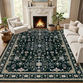 8x10 Area Rugs for Living Room: Washable Rug Soft Vintage Boho Medallion Carpet by EXPEDIX