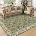 Large Entryway Rug 3x5 Floral Washable Area Rugs Vintage Soft Non-Slip Small by GarveeHome
