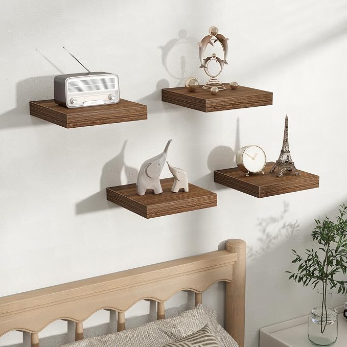 Fun Memories Rustic Wood Floating Shelves - Image 5