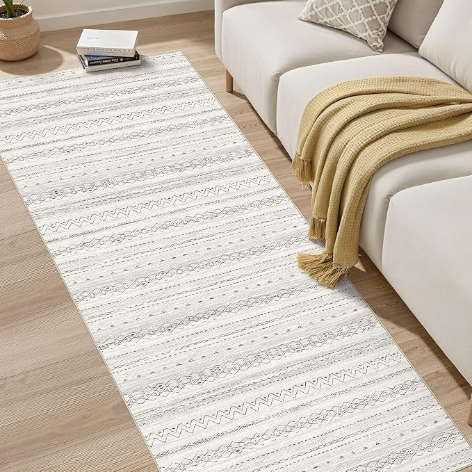 cotiled Hallway 2.6x10 Runner Rugs: Washable Boho Rugs - Image 5