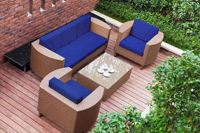 NettyPro Patio Bench Swing Loveseat Cushion Covers, Water Resistant UV - Image 7