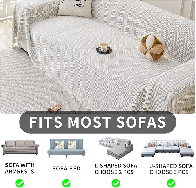 HAOMAIJIA Non Slip Couch Cover Sofa Covers - Image 5