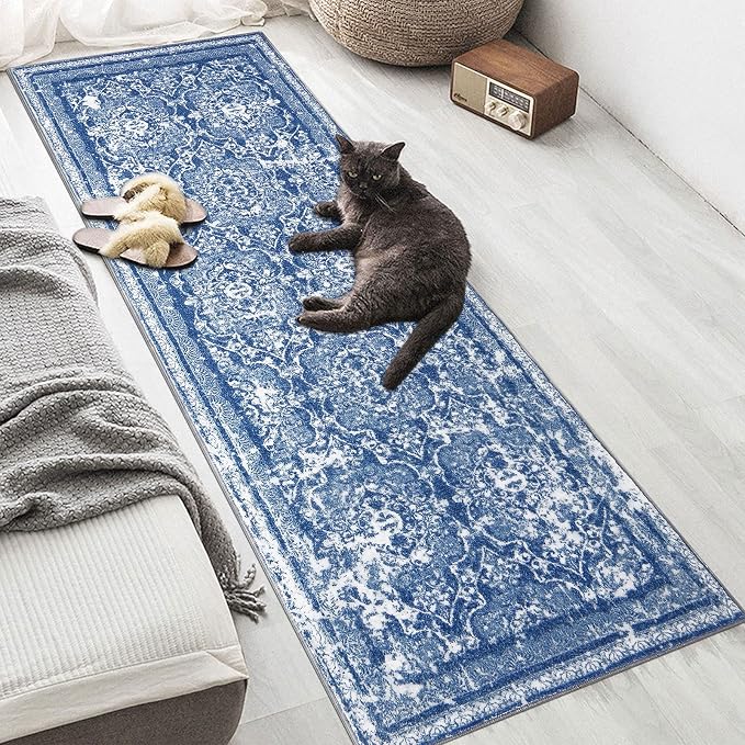 Vaukki Hallway Runner Rug, Vintage Shaggy Soft Laundry Rug, Non Slip Mat - Image 6