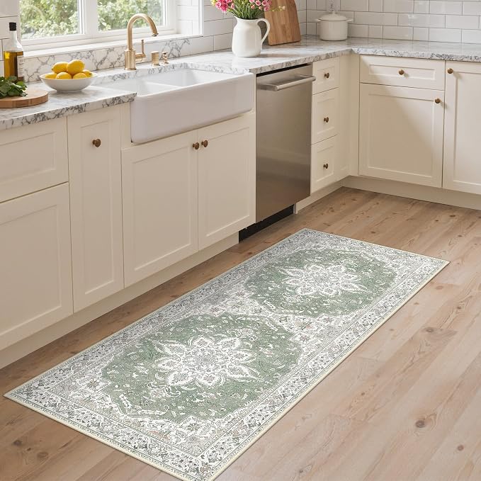 GENIMO 2X5 Washable Vintage Runner Rug - Image 3