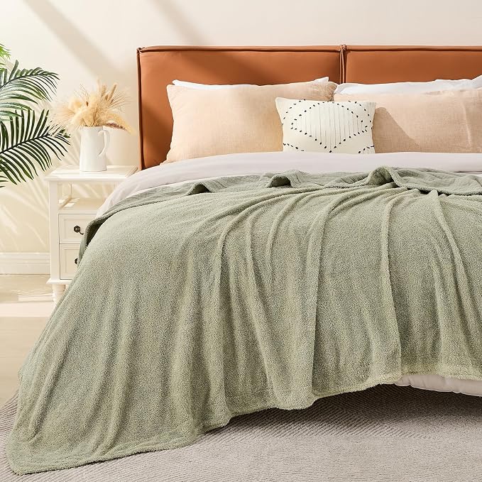 EMME Muslin and Fleece Queen Blanket Reversible by EMME