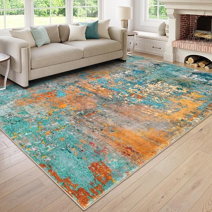 Lahome Modern Abstract 10x14 Area Rug by Lahome