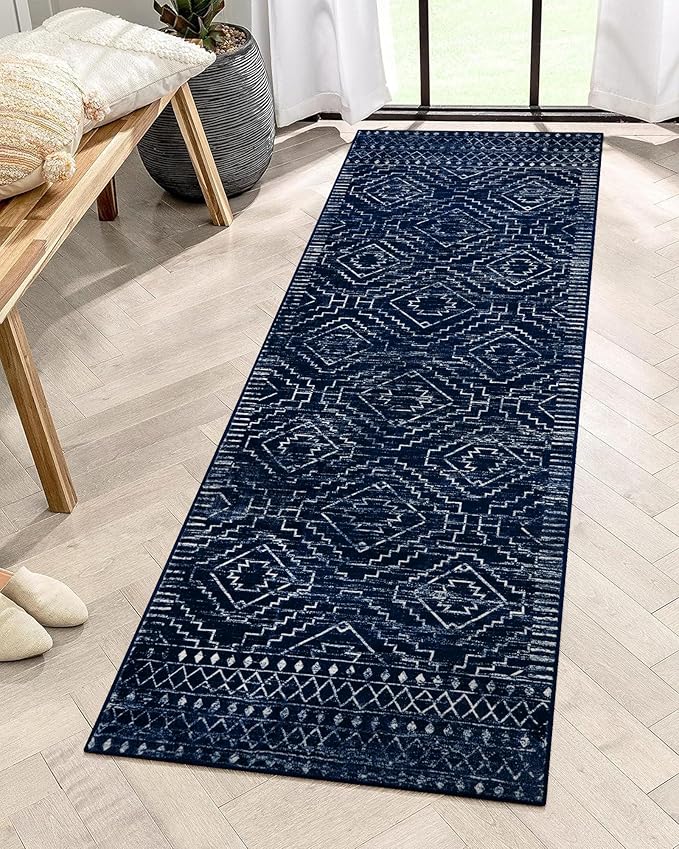 Wonnitar Moroccan Kitchen Runner Rugs, Non-Skid Washable Runner Rug 2x6 by Wonnitar