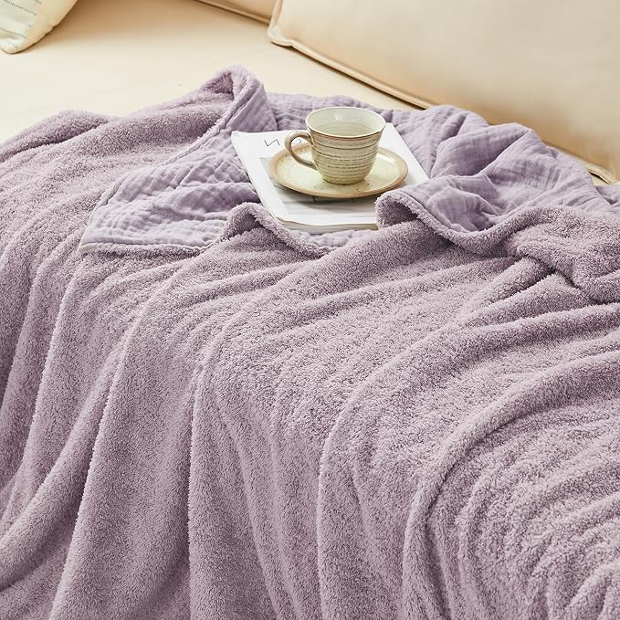 EMME Muslin and Fleece Twin Blanket Reversible - Image 6