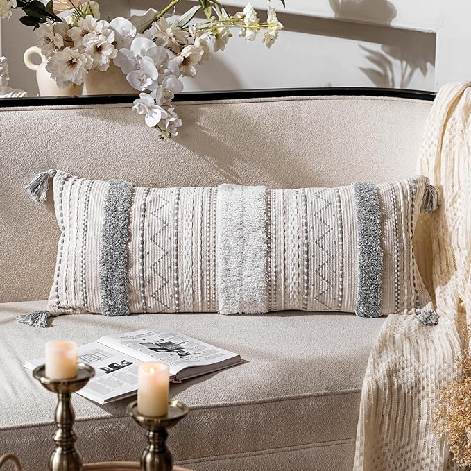 BlissBlush 14x36 Lumbar Pillow Cover by BlissBlush