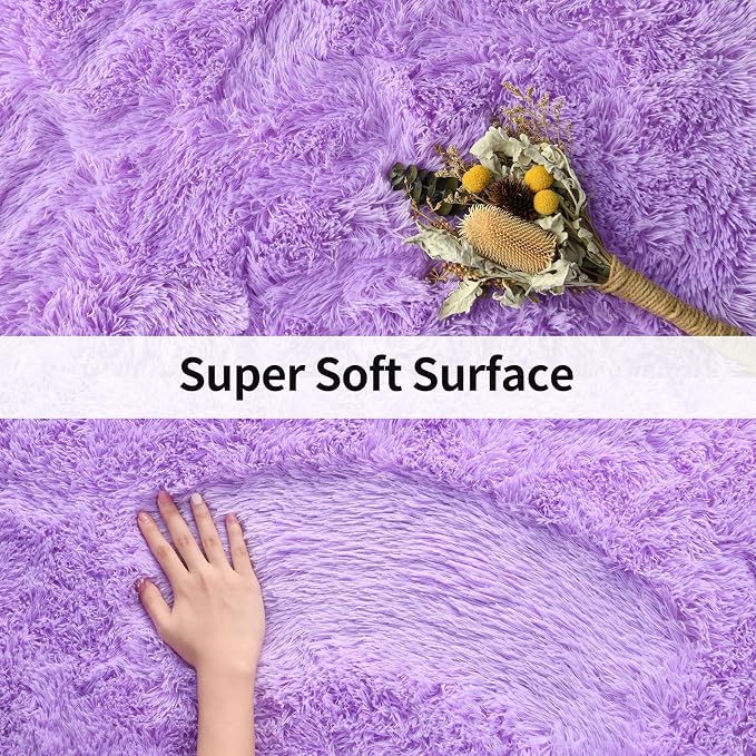 Merelax Soft Modern Indoor Shaggy Area Rug - Image 5