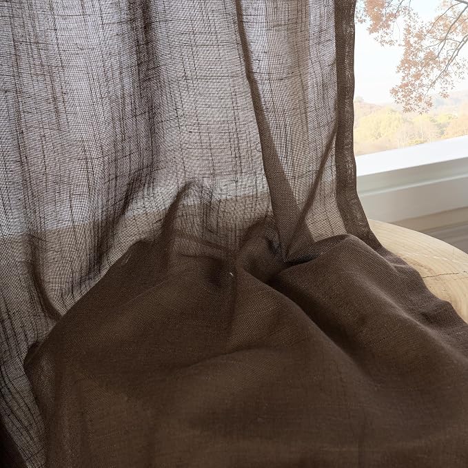 BGment Linen Curtains 90 Inch Length - Image 7