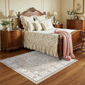 Washable 5x5 Square Area Rugs: Indoor Non-Slip Entryway Kitchen Rugs Oriental by HYHAOYUNLAI