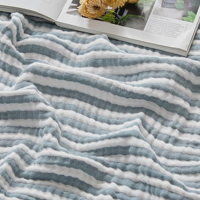 EMME Cotton Muslin Twin XL Blanket Breathable Gauze Soft Lightweight Adults by EMME