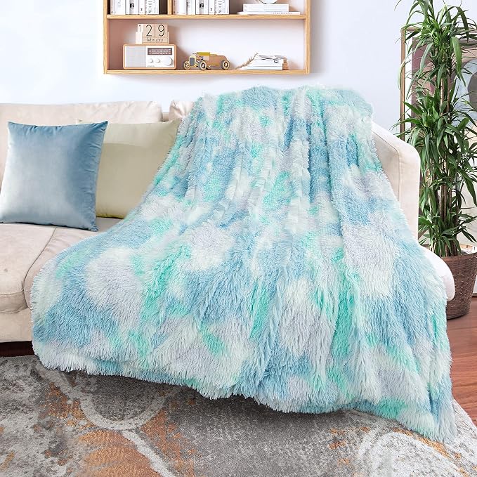 Tuddrom Decorative Extra Soft Faux Fur Blanket Queen Size 80"x90", Solid by Tuddrom