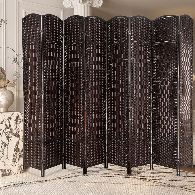 Room Divider 8 Panel Folding Privacy Divider 6 Ft Indoor Wall Divider Portable - Image 6