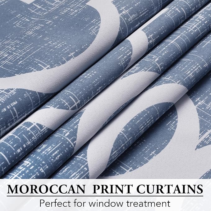 Beauoop 100% Blackout Curtains 45 Inches Long 2 Panels - Image 4