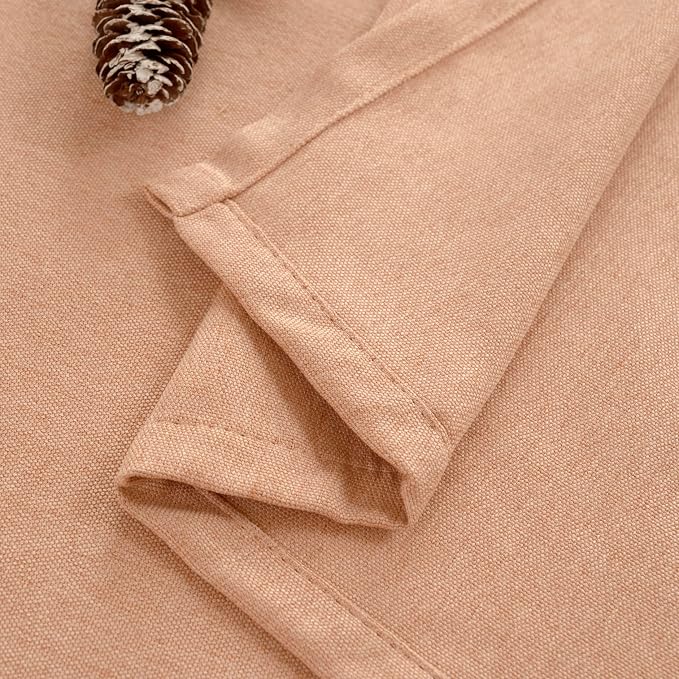 BGment Peach Linen Curtains 108 Inch Length - Image 8