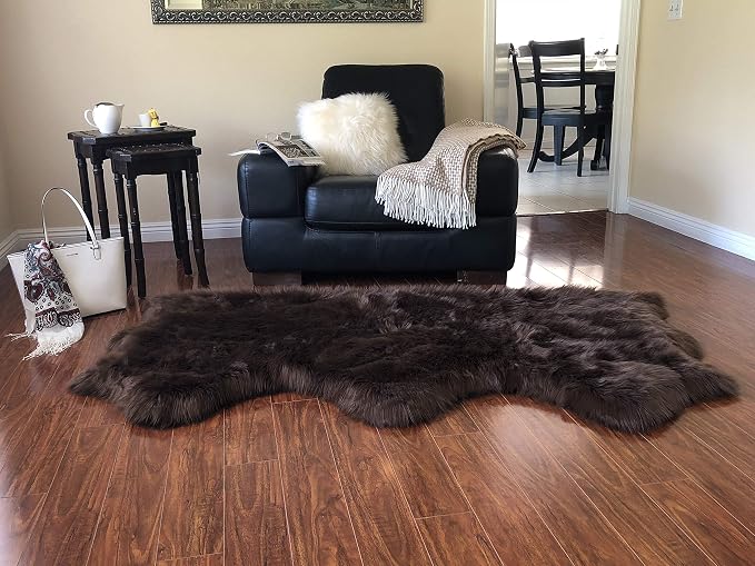Free Shape Luxury Soft Fluffy Shag Area Rug Triple Side by Side 3'x6', 90x180cm - Image 5