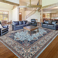 Area Rug for Living Room, 5x7Ft Machine Washable Blue Rugs for Bedroom by Rtizon