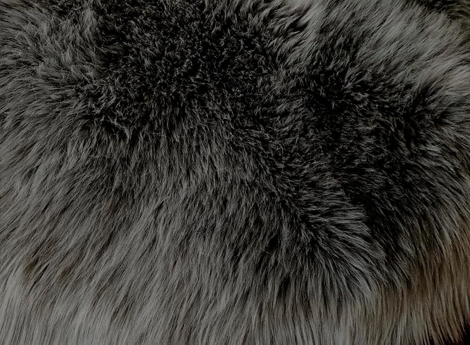 Free Shape Luxury Soft Fluffy Shag Area Rug Sexto 6 Pelts 6'x6', 180x180 cm - Image 5