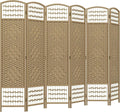 HOMCOM 6 Panel Room Divider, Folding Privacy Screen, 5.6' Room Separator by HOMCOM