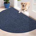 BEQHAUSE Dirt Trapper Door Mat 32" x 48" Half Circle Non-Slip Washable Doormats by BEQHAUSE