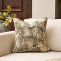 Yangest Neutral Floral Pillow Cover 24 x 24 Inches, Vintage Chenille Square by Yangest