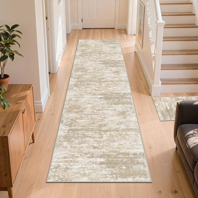 Non Slip Floor Runners for Dogs 2.6x8 Washable Runner Rug Abstract, Joint - Image 8