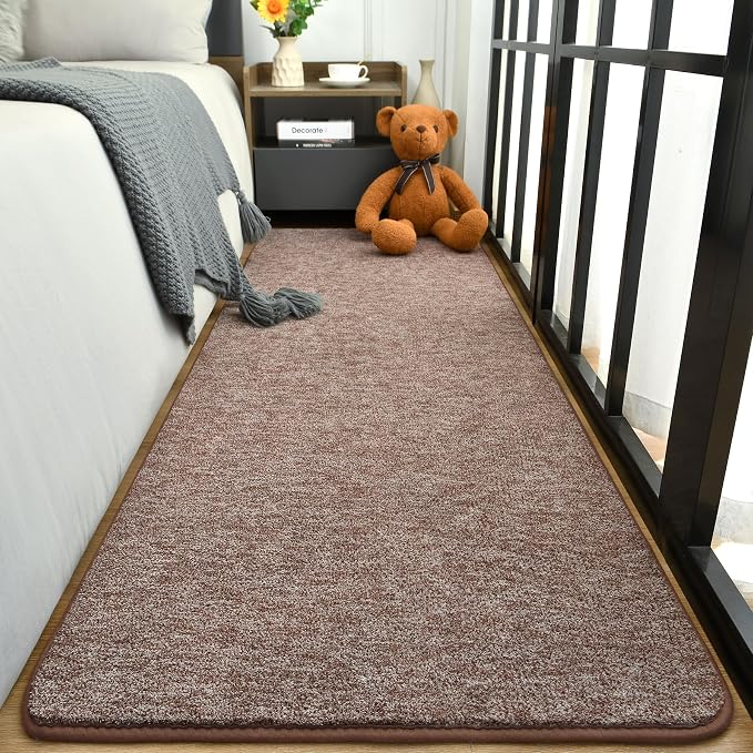 Keeko 2x8 Bedside Runner Rugs for Bedroom Living Room Hallway Non Slip Washable - Image 3