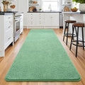 Keeko 2x6 Sage Green Area Rugs for Bedroom, Soft Modern Living Room Rug Indoor by Keeko