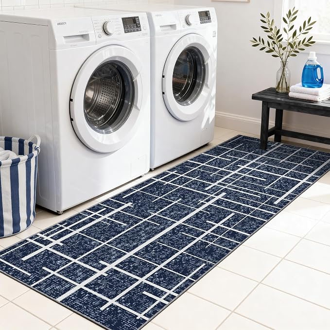 Washable Runner Rug 2x6, Hallway Runner Rug Non Slip, Woven Thin No Shed Runners - Image 4