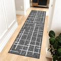 Washable Runner Rug 2x6, Kitchen Runner Rug Non Slip, Woven Thin No Shed Runners by TTelephant