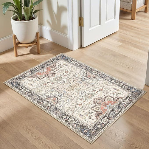 2x3 Washable Entryway Rug: Non-Slip Soft Small Indoor Area Rug by homewill