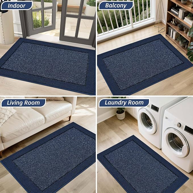 BEQHAUSE Indoor Door Mat 32" x 48", Dirt Trapper Door Mats Non-Slip Entryway - Image 8