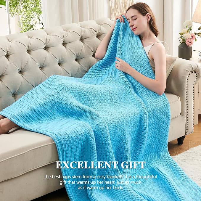 L'AGRATY Knitted Weighted Blanket - Image 6