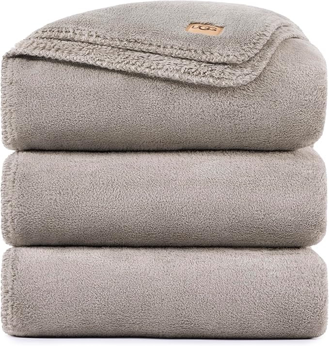 UGG Whitecap King Blanket for Bed, Fleece Cozy Soft Blanket, Luxury Warm Extra by UGG