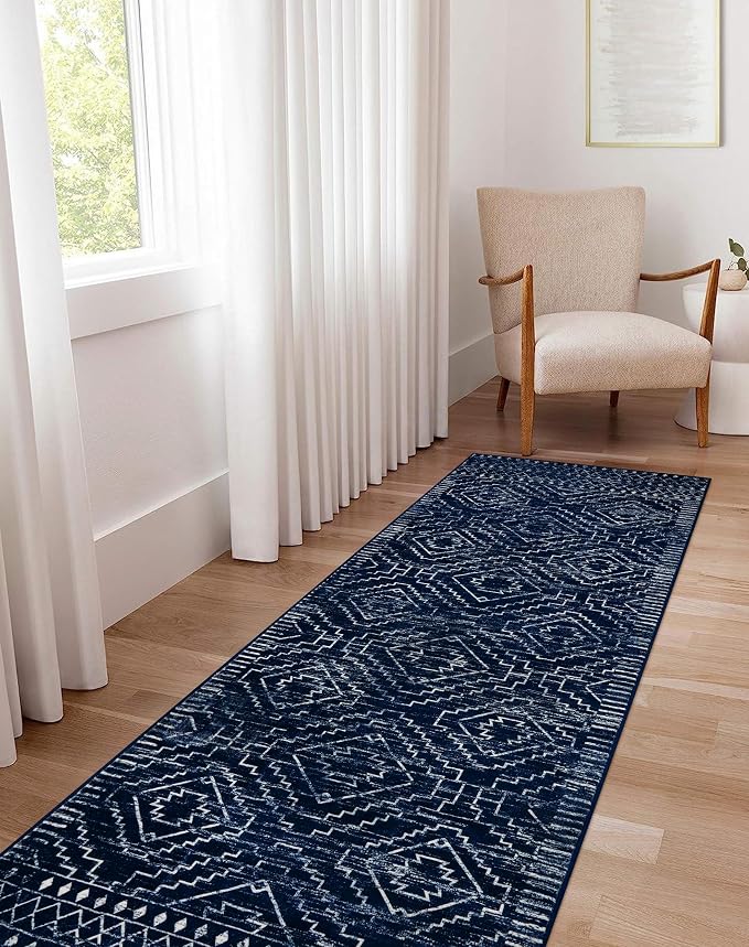 Wonnitar Moroccan Hallway Runner Rugs, Boho Non-Shedding Soft Long Runner - Image 7